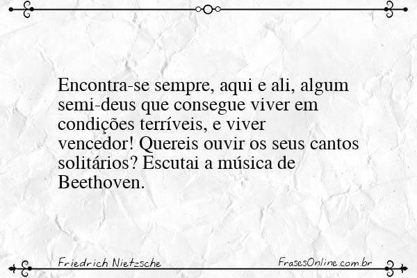 Frase de Friedrich Nietzsche