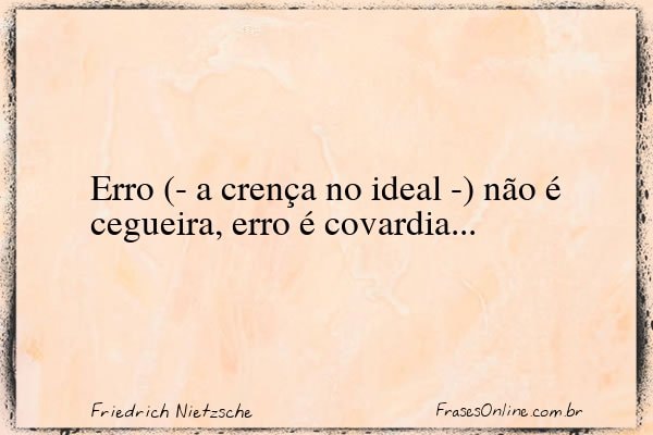 Frase de Friedrich Nietzsche