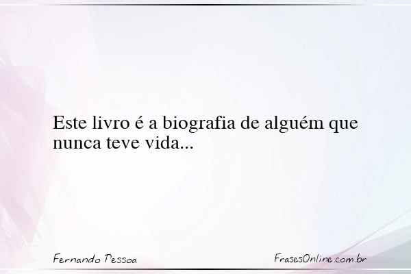 Frase de Fernando Pessoa