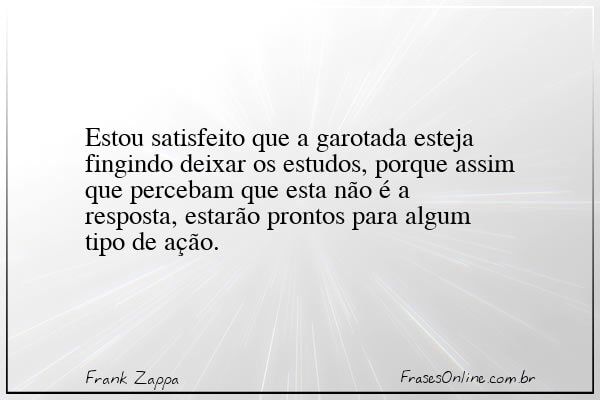 Frase de Frank Zappa