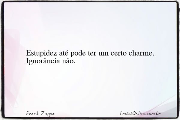 Frase de Frank Zappa