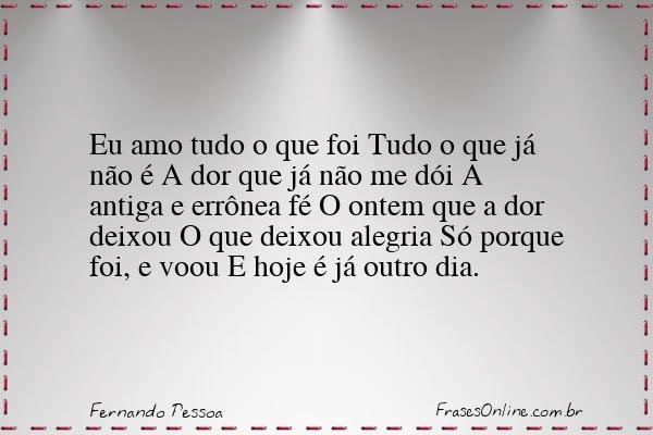 Frase de Fernando Pessoa