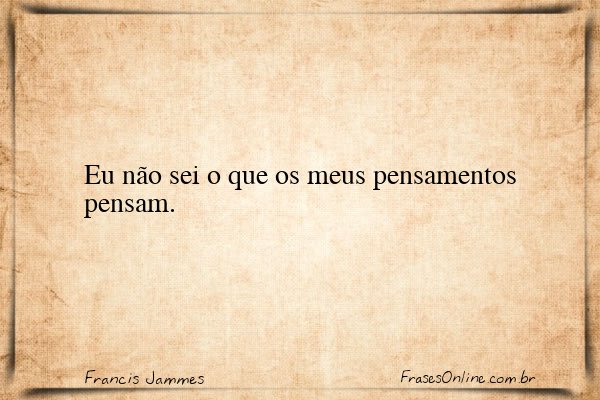Frase de Francis Jammes