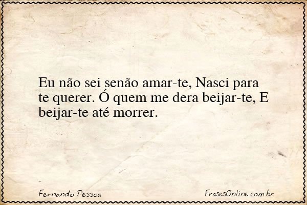 Frase de Fernando Pessoa