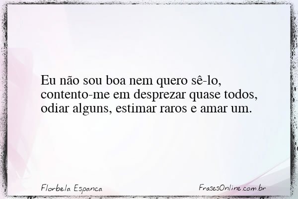 Frase de Florbela Espanca