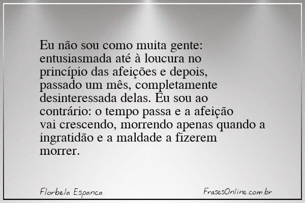 Frase de Florbela Espanca
