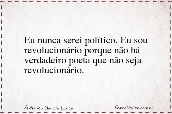 Frase de Federico García Lorca