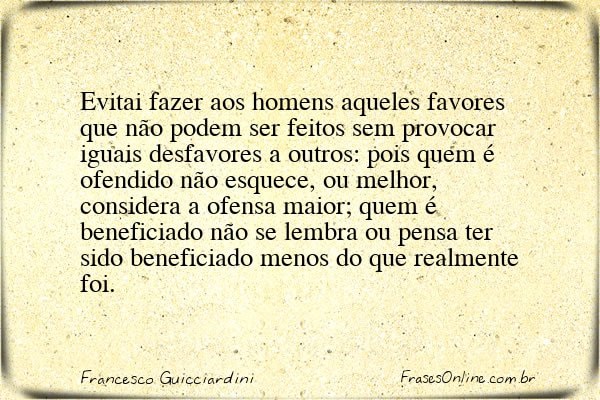 Frase de Francesco Guicciardini