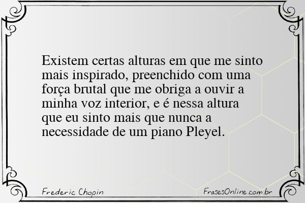 Frase de Frederic Chopin