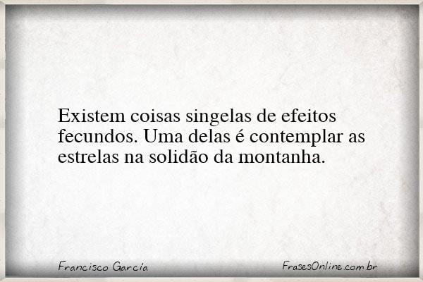 Frase de Francisco García