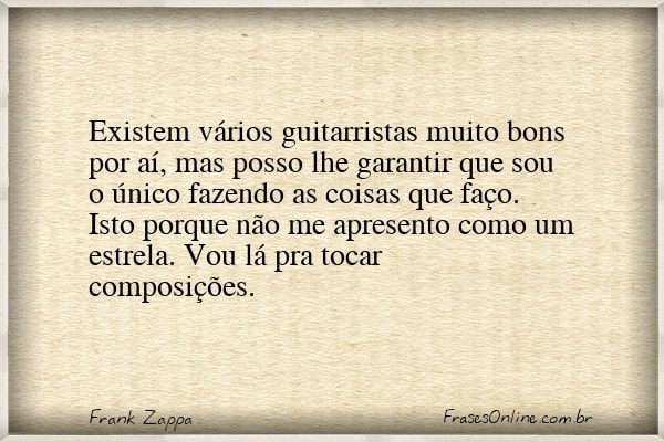 Frase de Frank Zappa