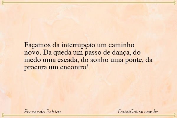 Frase de Fernando Sabino