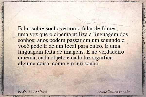 Frase de Federico Fellini