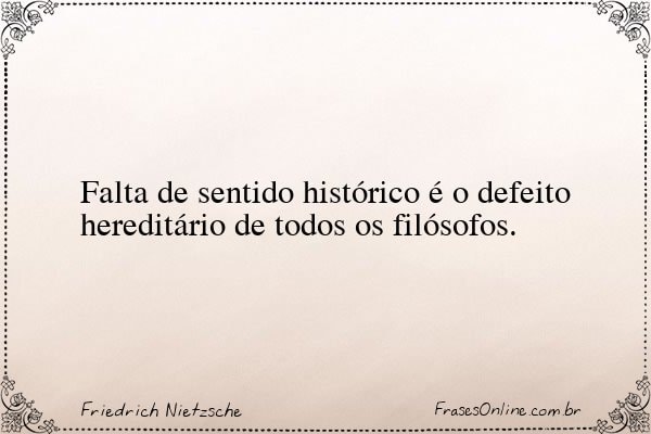 Frase de Friedrich Nietzsche