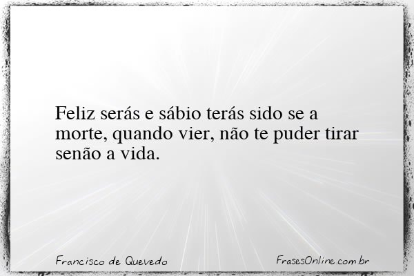 Frase de Francisco de Quevedo