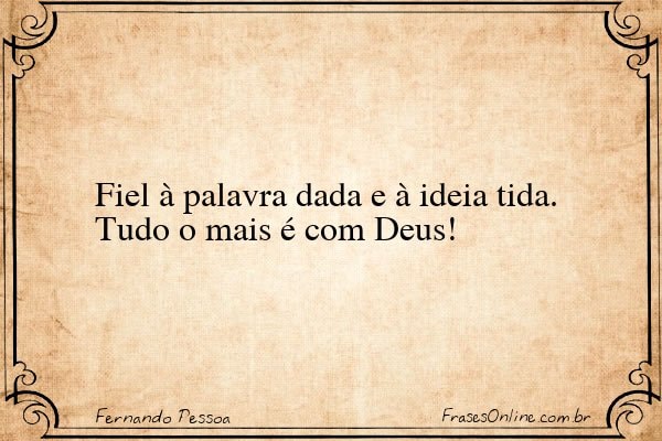 Frase de Fernando Pessoa