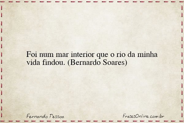 Frase de Fernando Pessoa