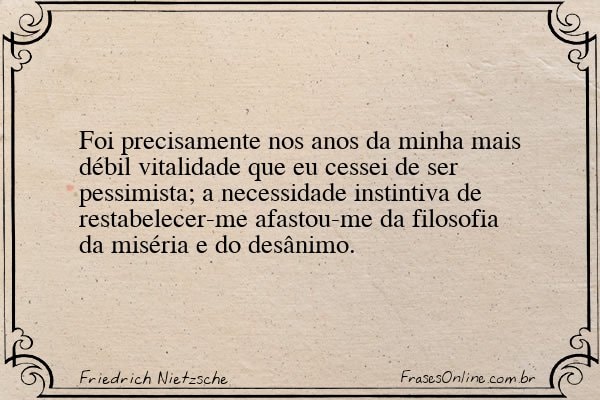 Frase de Friedrich Nietzsche