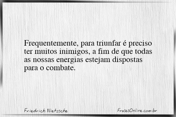 Frase de Friedrich Nietzsche