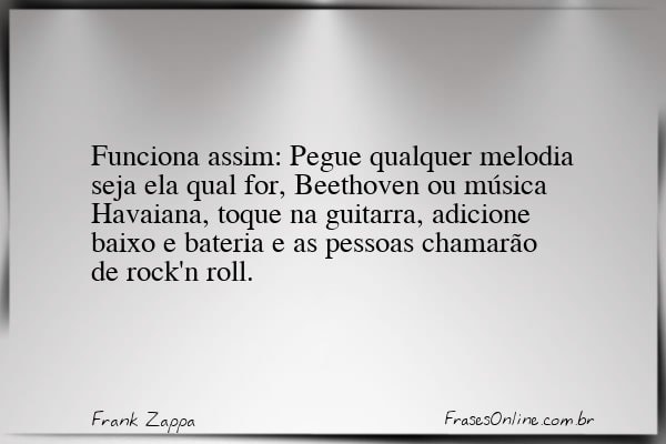 Frase de Frank Zappa