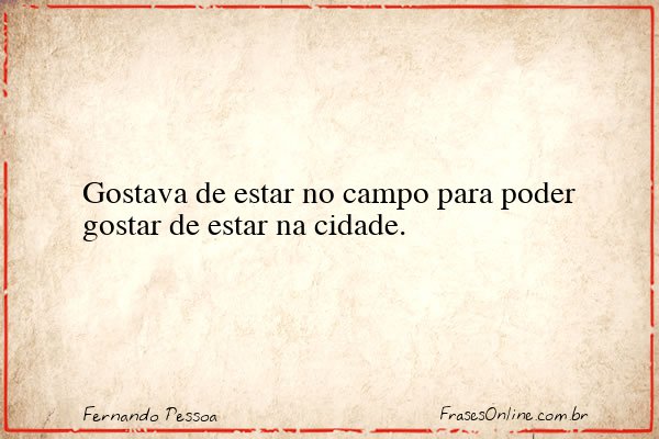 Frase de Fernando Pessoa