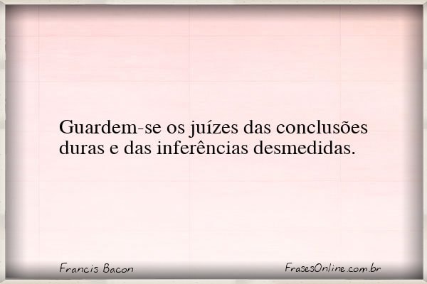 Frase de Francis Bacon