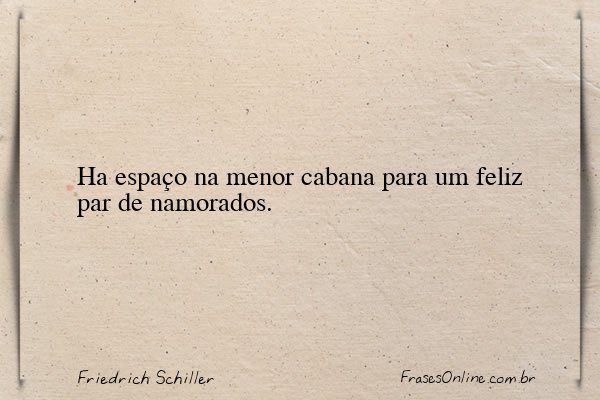 Frase de Friedrich Schiller