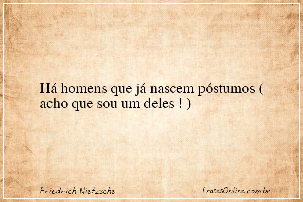 Frase de Friedrich Nietzsche