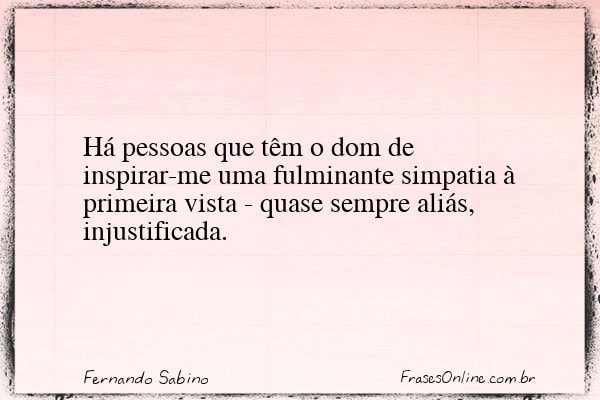 Frase de Fernando Sabino