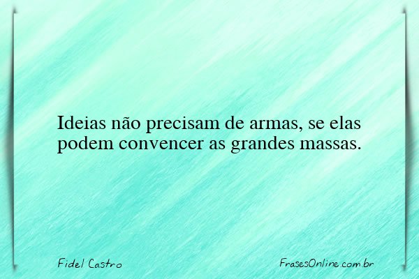 Frase de Fidel Castro