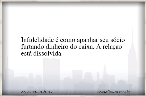 Frase de Fernando Sabino