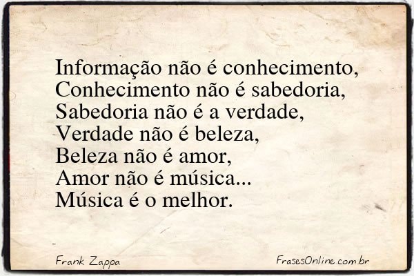 Frase de Frank Zappa