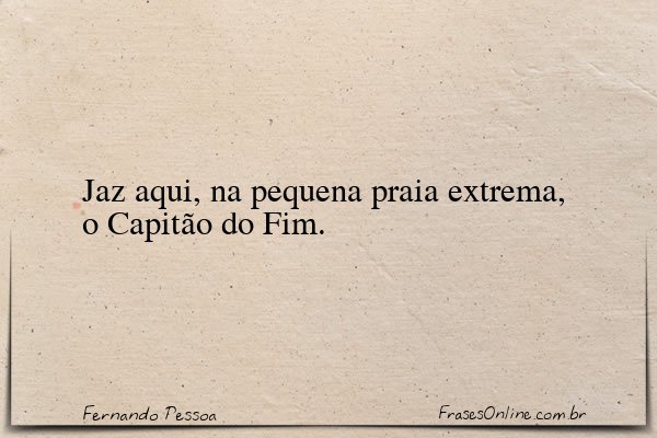 Frase de Fernando Pessoa