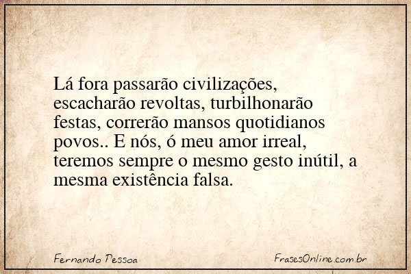 Frase de Fernando Pessoa