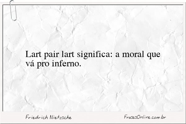 Frase de Friedrich Nietzsche