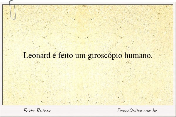 Frase de Fritz Reiner