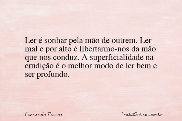 Frase de Fernando Pessoa