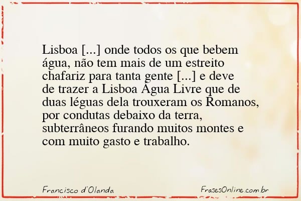 Frase de Francisco d'Olanda