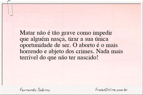 Frase de Fernando Sabino