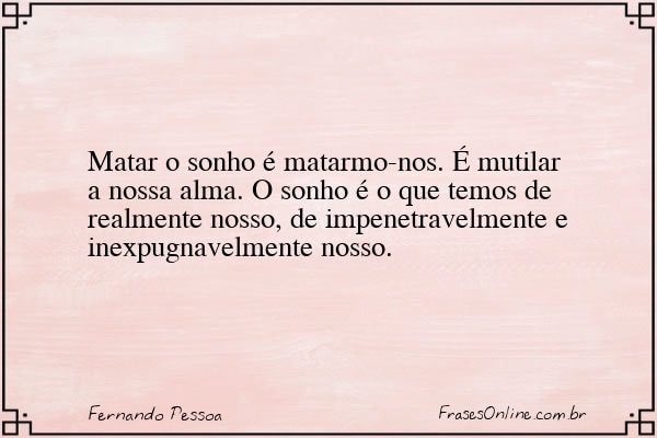 Frase de Fernando Pessoa