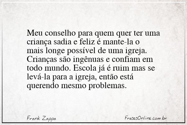 Frase de Frank Zappa