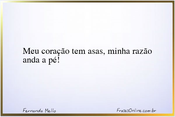 Frase de Fernanda Mello