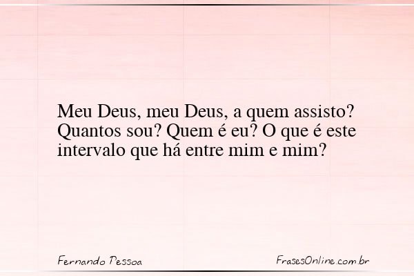 Frase de Fernando Pessoa