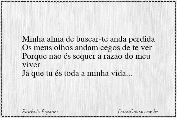 Frase de Florbela Espanca