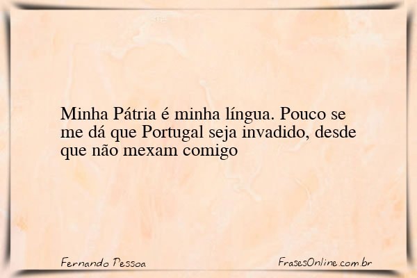 Frase de Fernando Pessoa