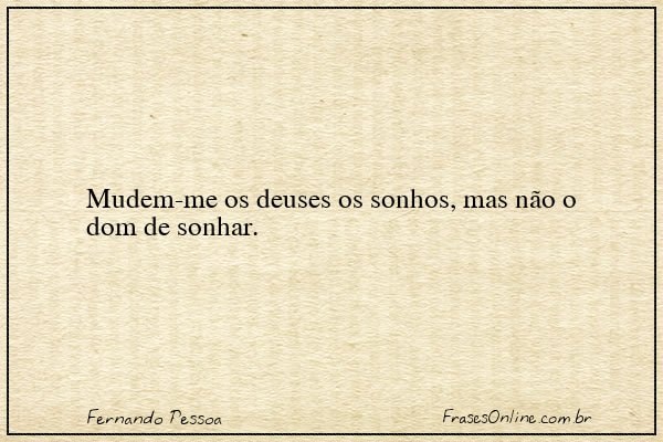 Frase de Fernando Pessoa