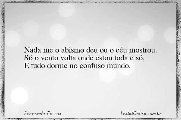 Frase de Fernando Pessoa