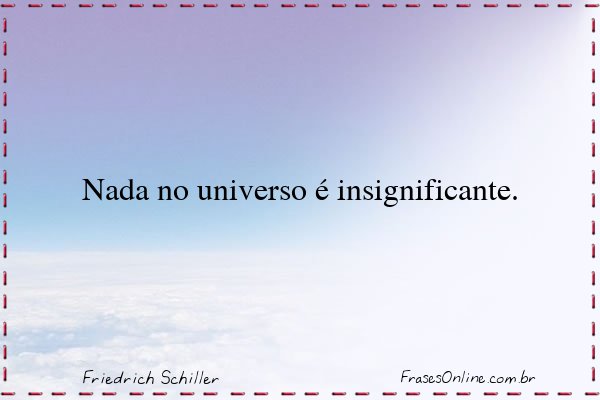 Frase de Friedrich Schiller