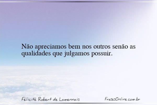 Frase de Félicité Robert de Lamennais