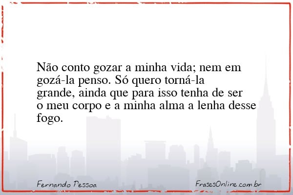 Frase de Fernando Pessoa
